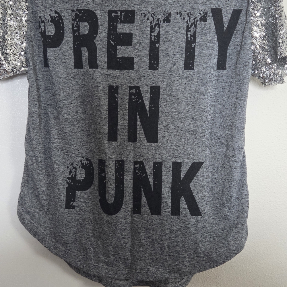 Chic Gray and Silver Women's Blouse